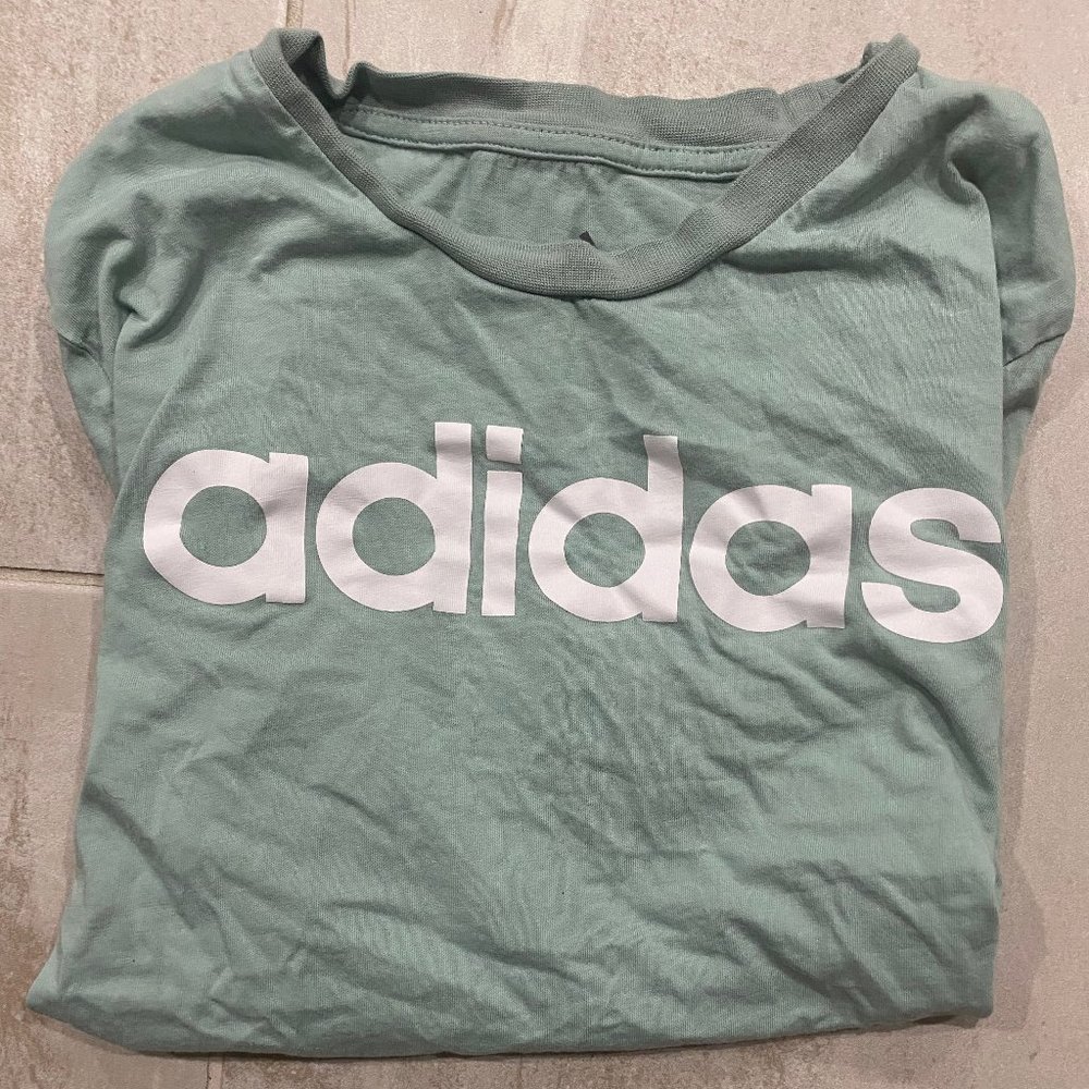 Adidas Green Shirt - 100% cotton